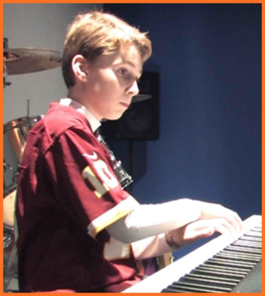 ></p><p ><b>Alan S</b> is Bach to Rock’s Student of the Month for November 2013. He attends B2R Herndon in Virginia. Sarah McGrath is his instructor for private piano lessons and Tom Hatcher teaches him private guitar lessons. He also performs with the B2R band 86 Years.</p><p><iframe width=