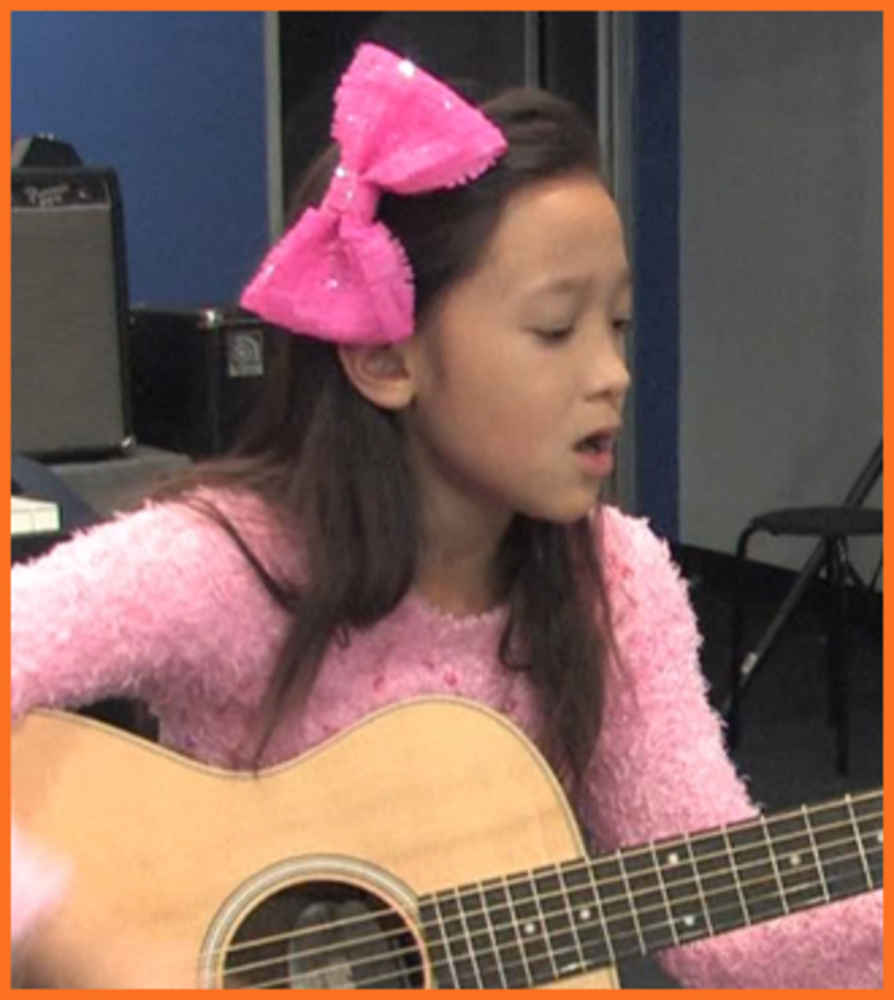 ></p>
<p><b>Victoria M</b> is Bach to Rock's Student of the Month for January 2014. She attends B2R South Riding in Virginia. Aaron Sefchick is her instructor for private guitar lessons. Victoria also takes piano and vocal lessons at B2R. She enjoys performing publicly as well as writing original songs.</p>
<p><iframe loading=