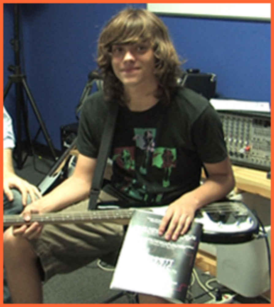 ></p>
<p>This month, Alex D gets his bass jam on with his instructor, Chris!</p>
<p><iframe loading=