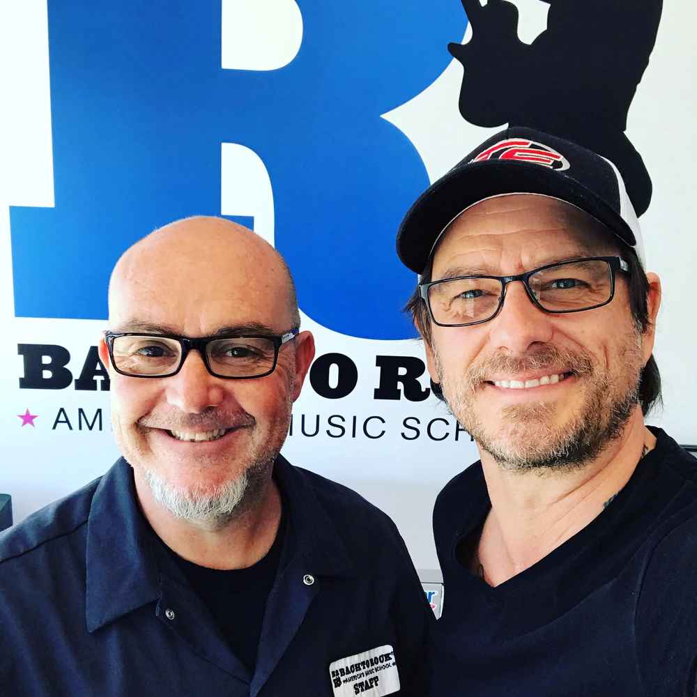 Rick (left) with Pete, from the band Candlebox.