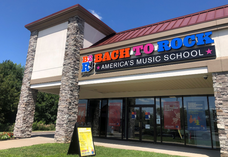 Bach to Rock music school storefront